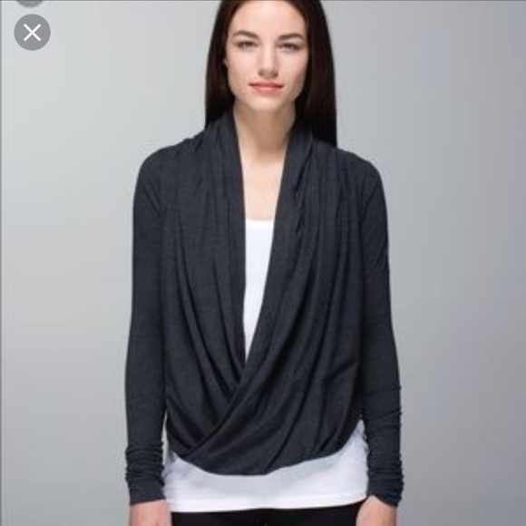 lululemon athletica Jackets & Blazers - Lululemon Gray 5-in-1 Wrap Sweater